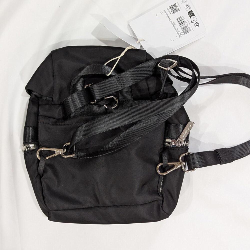 Lululemon Wunderlust Convertible Backpack Mini Black 3L Crossbody Bag NWT - Picture 3 of 8